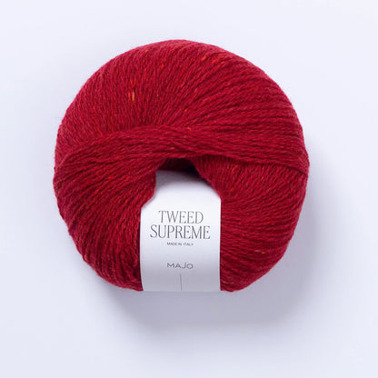 Pelote de Tweed Supreme de Majo Garn coloris 903 Ruby