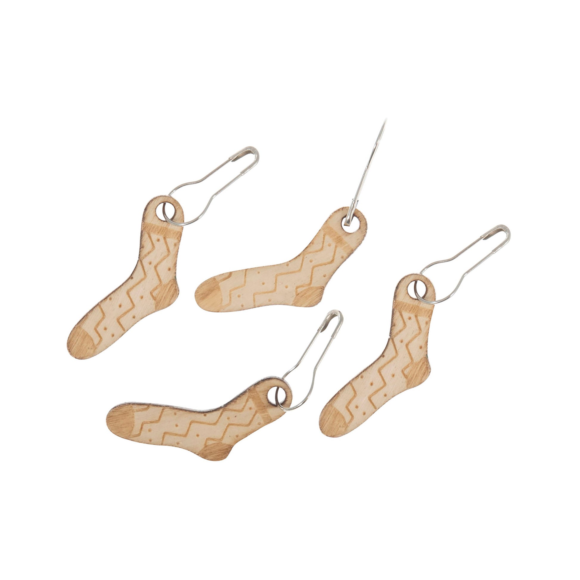 Marqueurs de mailles amovibles (type ampoule) de Milward, modèle Chaussette
