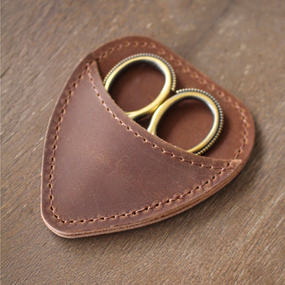 Etui en Cuir pour Mini Ciseaux - NNK Press