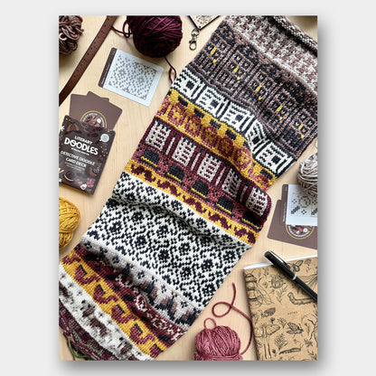 Doodle Card Deck de Pacific Knits Co, modèle Detective (foil pack)