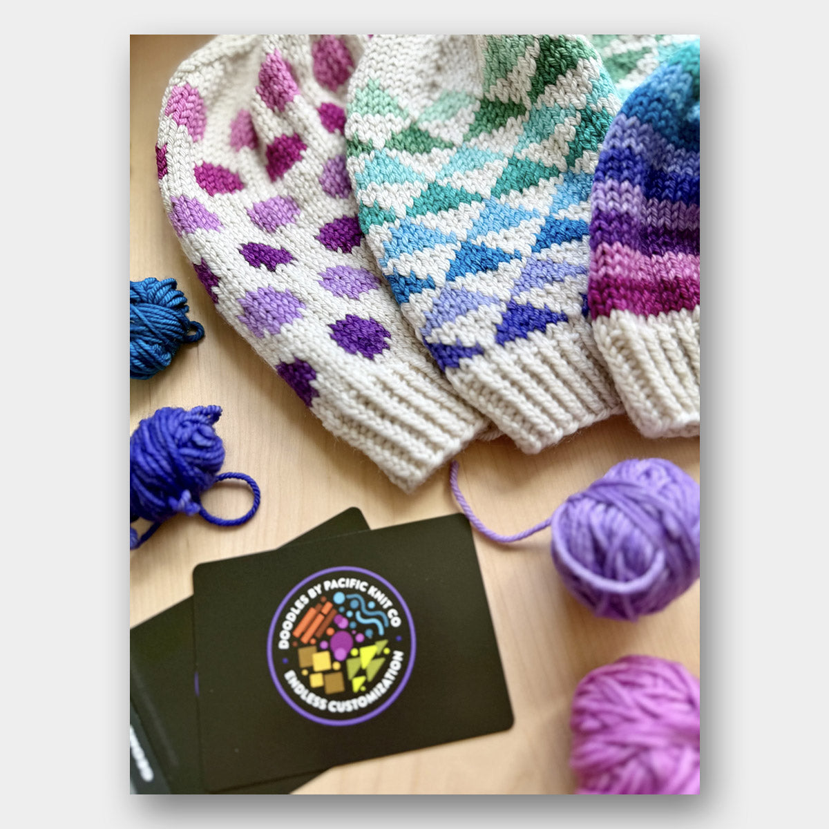 Doodle Card Deck de Pacific Knits Co, modèle Geometric (core pack)