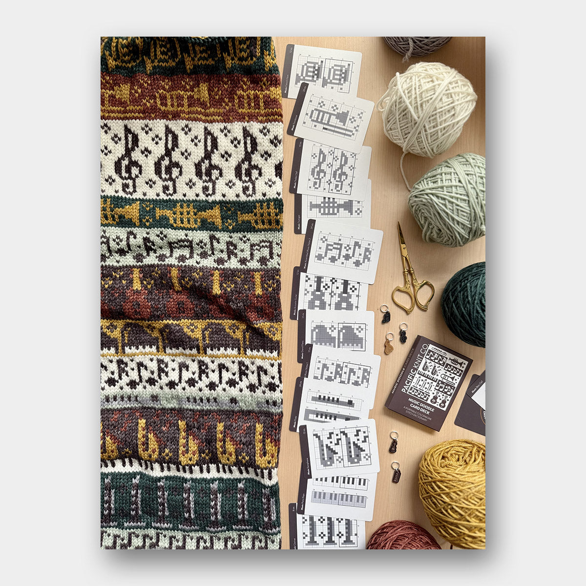 Doodle Card Deck de Pacific Knits Co, modèle Music (expansion pack)