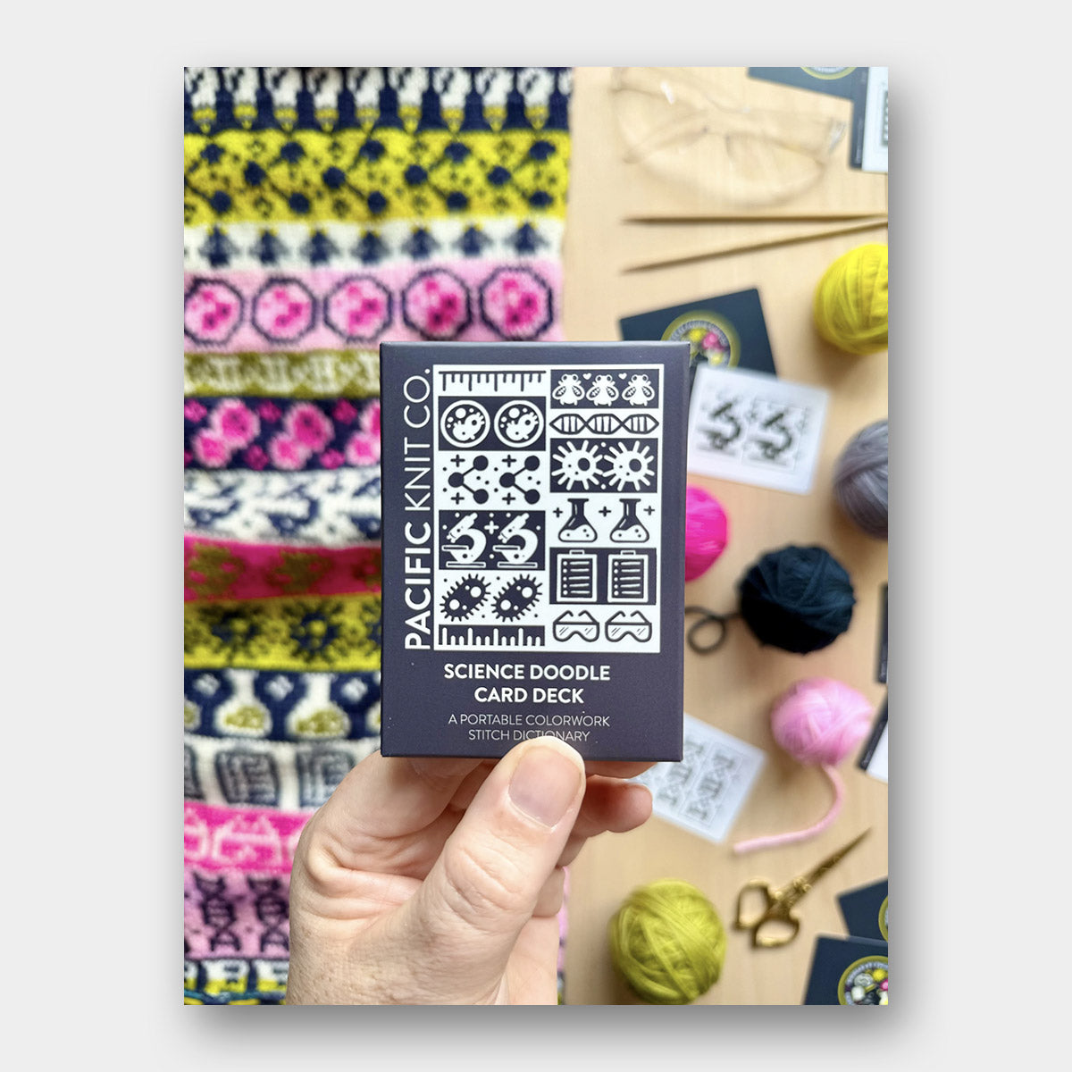 Doodle Card Deck de Pacific Knits Co, modèle Science (expansion pack)