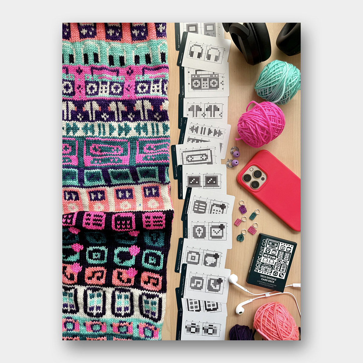 Doodle Card Deck de Pacific Knits Co, modèle Tech (expansion pack)