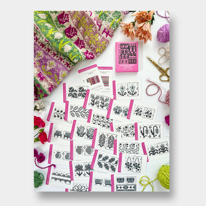 Doodle Card Deck de Pacific Knits Co, modèle Botanical (expansion pack)