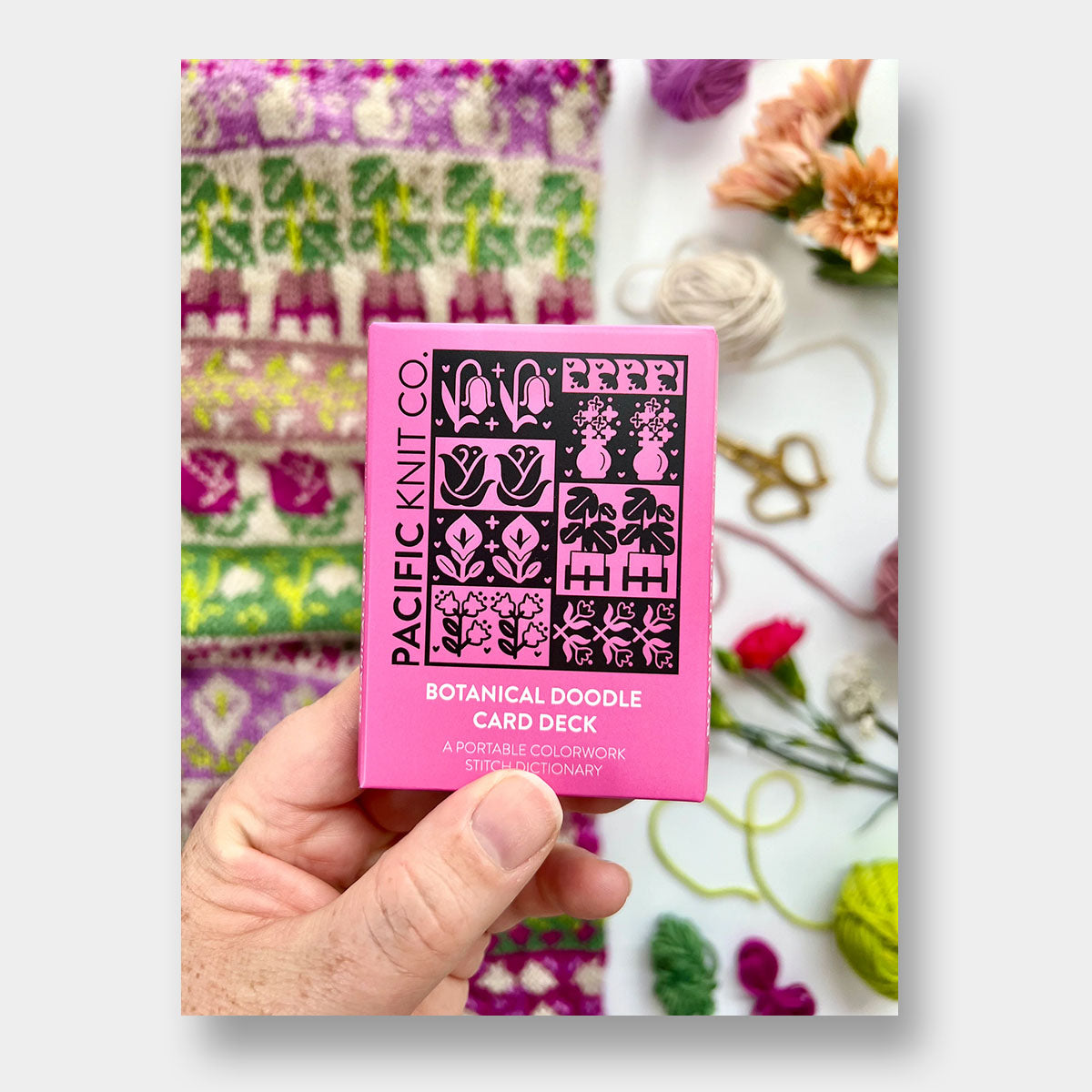 Doodle Card Deck de Pacific Knits Co, modèle Botanical (expansion pack)