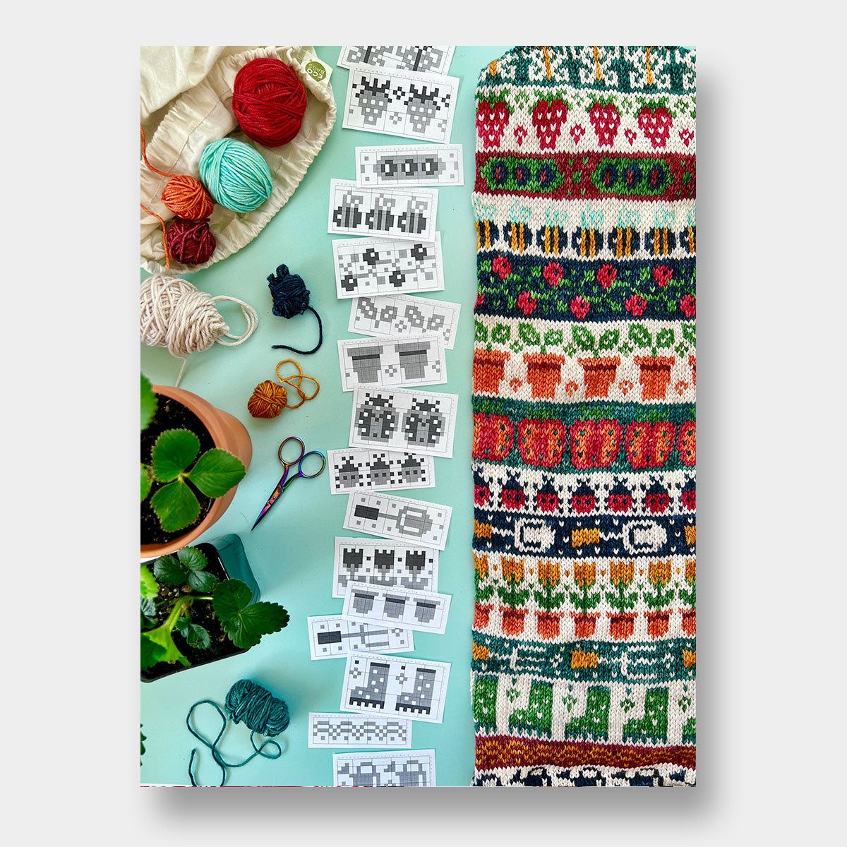 Doodle Card Deck de Pacific Knits Co, modèle Garden (expansion pack)