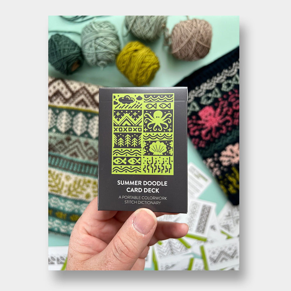 Doodle Card Deck de Pacific Knits Co, modèle Summer (core deck)