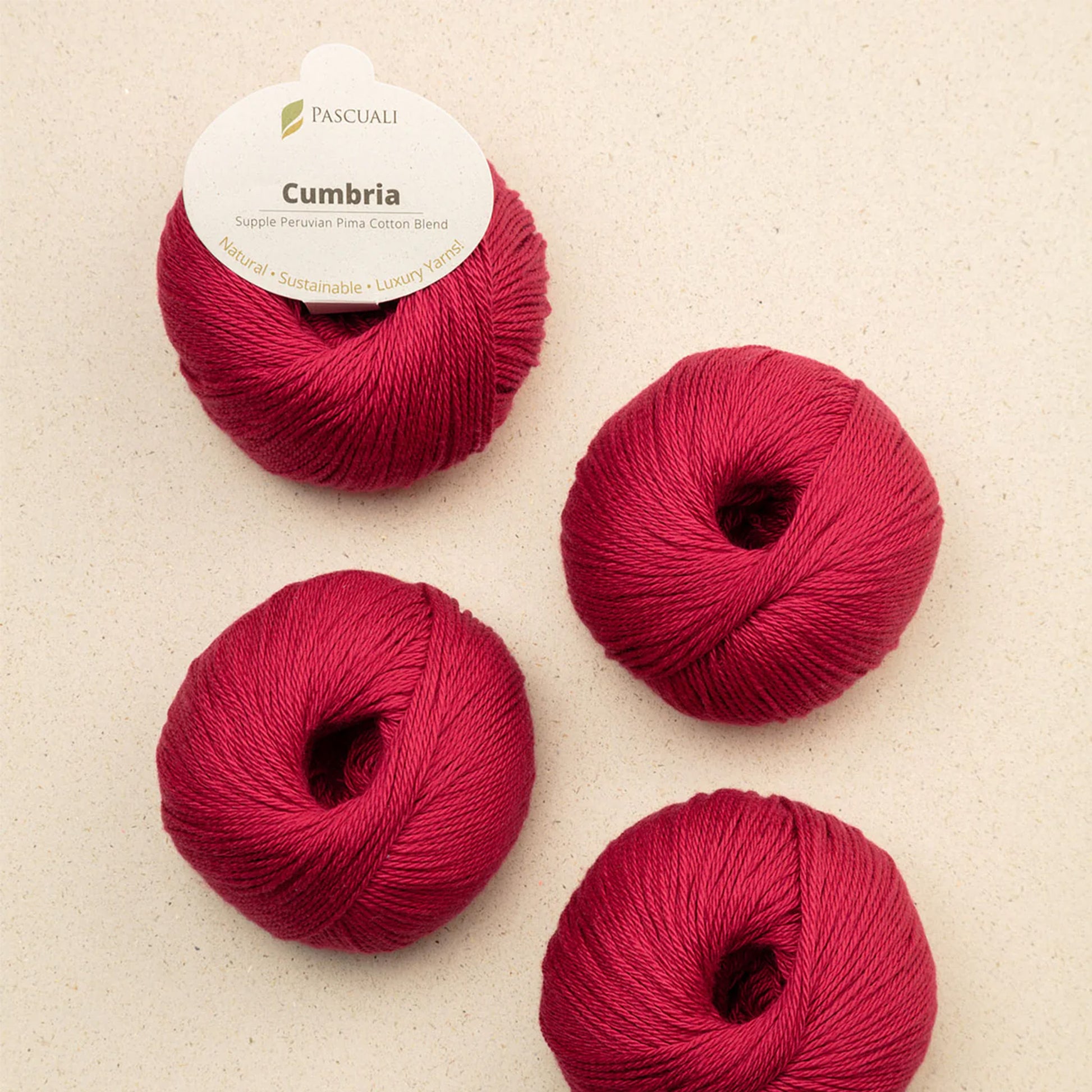 Pelote de Cumbria de Pascuali, coloris 312 Cerise