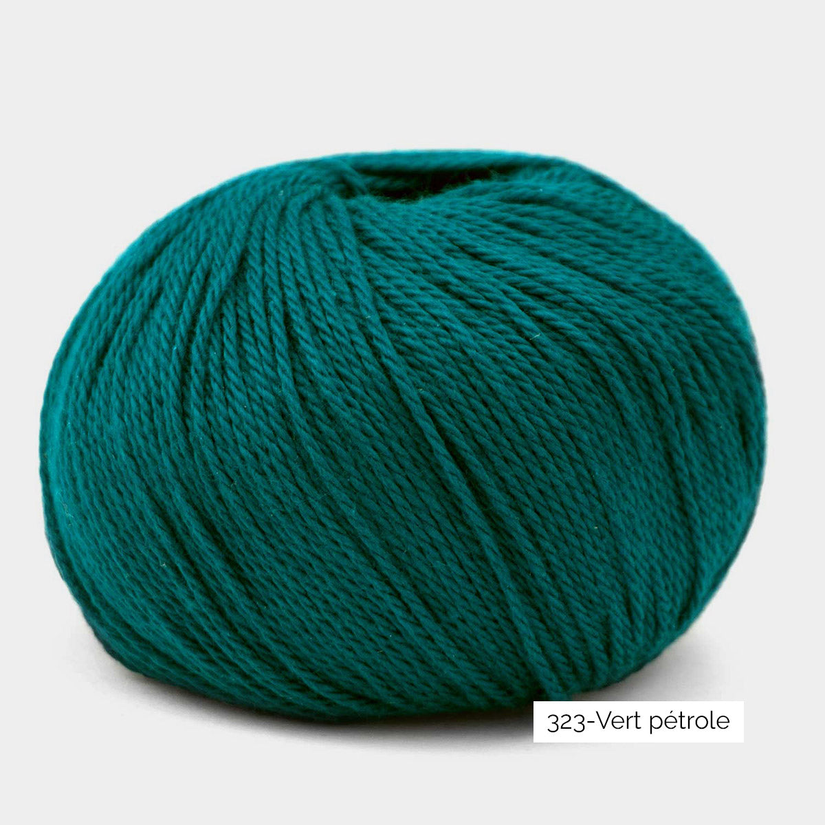 Pelote de Cumbria de Pascuali, mélange de coton pima et viscose de bambou, coloris 323 Vert Pétrole