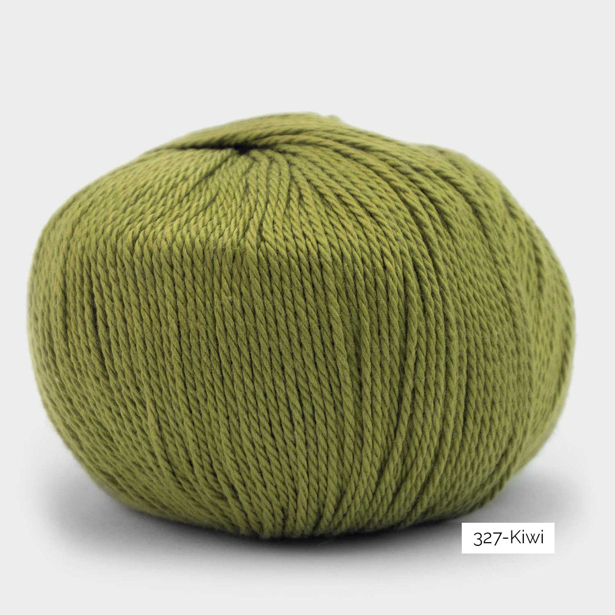 Pelote de Cumbria de Pascuali, mélange de coton pima et viscose de bambou, coloris 327 Kiwi