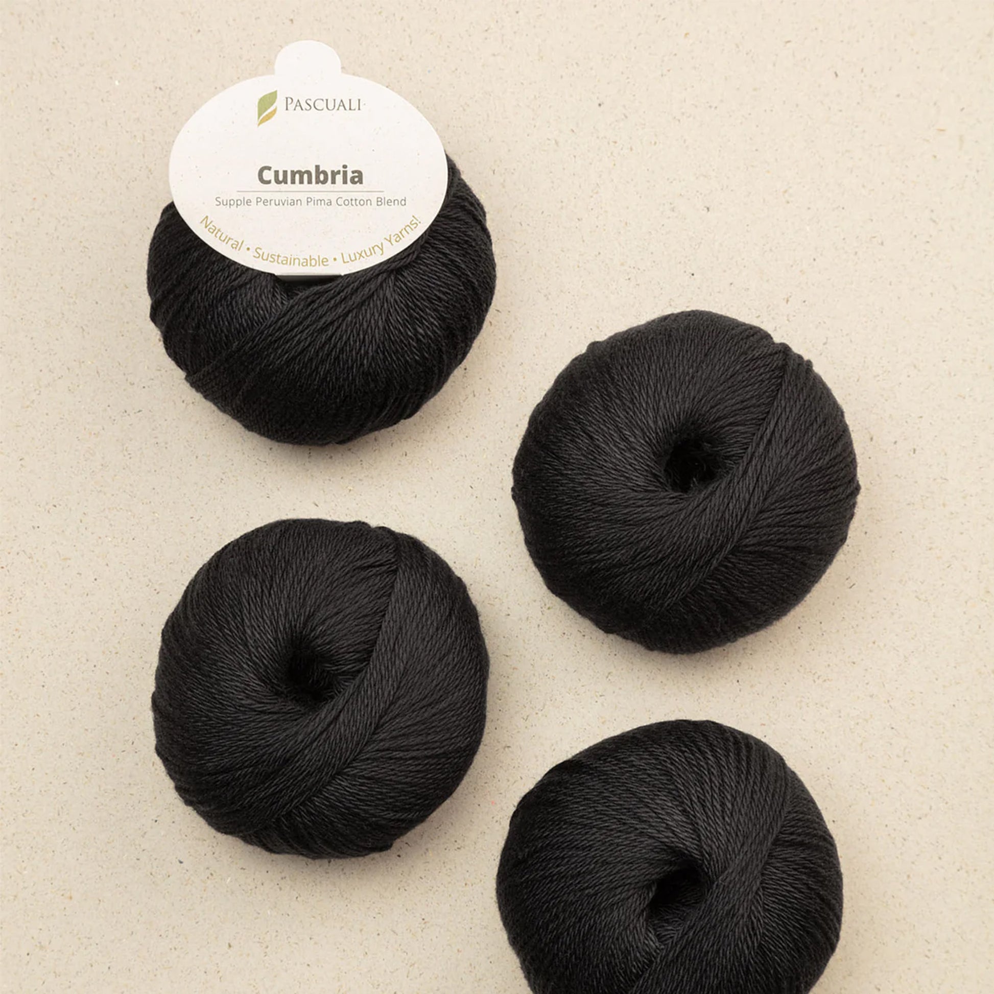 Pelote de Cumbria de Pascuali, coloris 335 Noir
