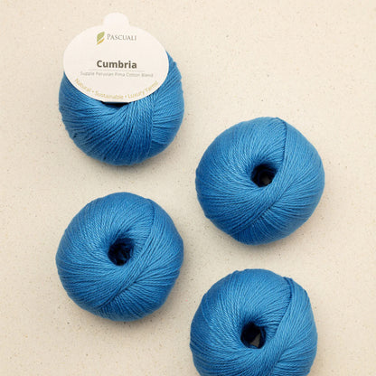 Pelote de Cumbria de Pascuali, coloris 339 Azur