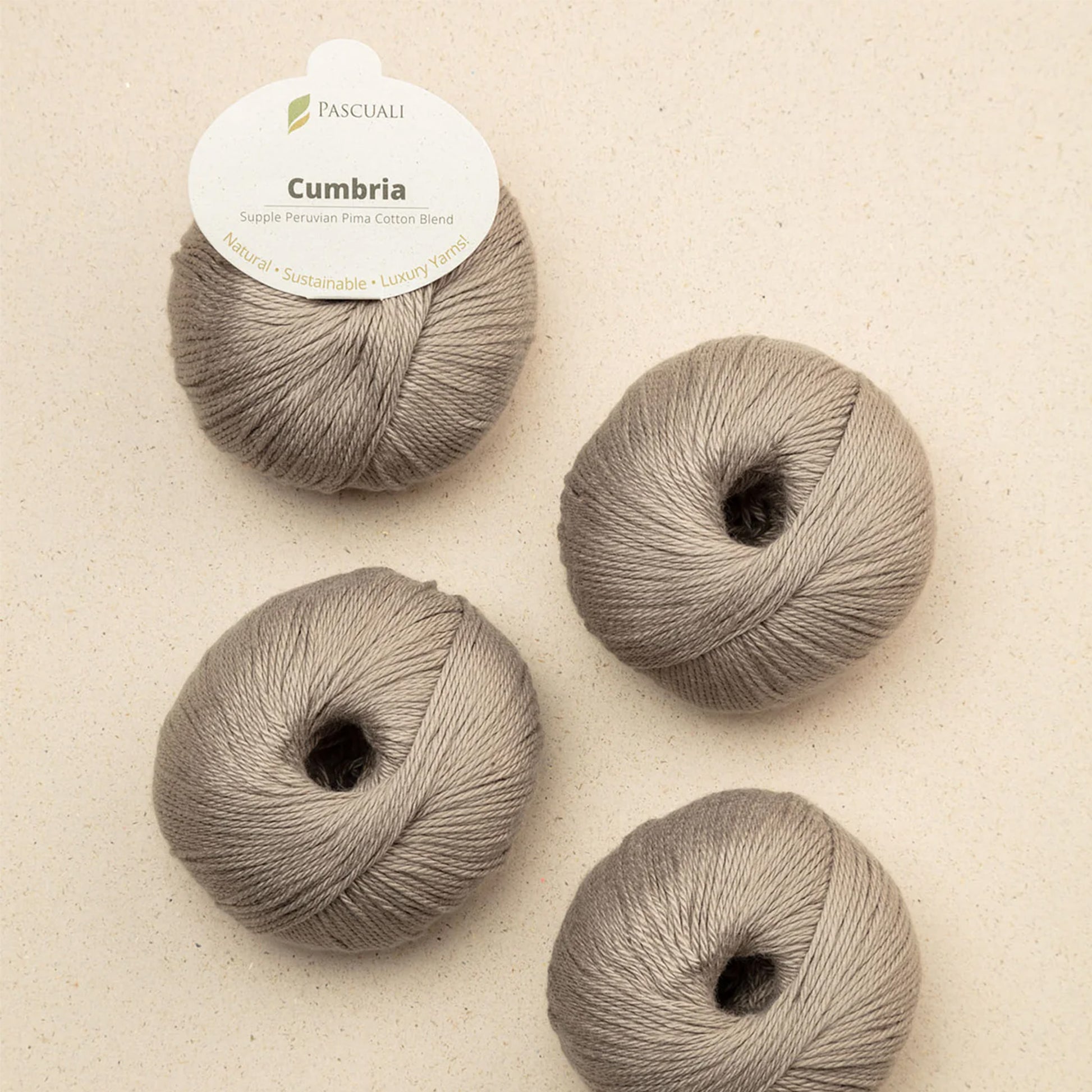 Pelote de Cumbria de Pascuali, coloris 346 Taupe