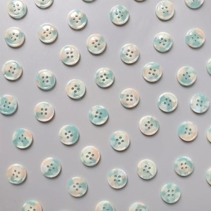 Boutons Pigeon Wishes, modèle Seafoam Mist