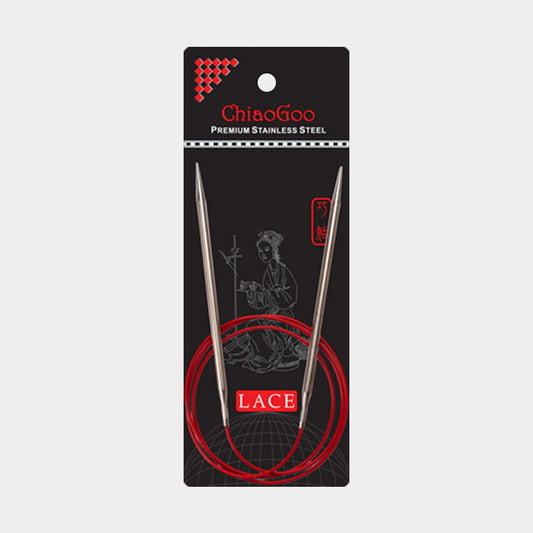 Aiguilles Circulaires Fixes ChiaoGoo Red Lace 100 cm