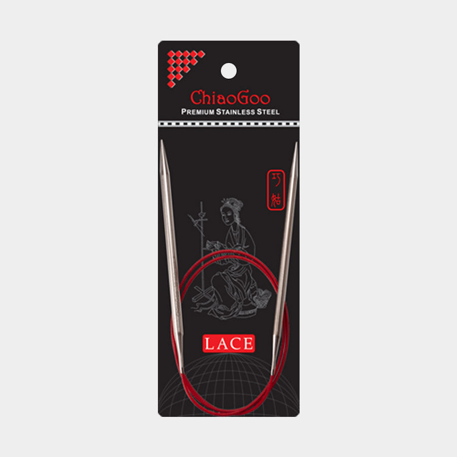 Aiguilles Circulaires Fixes ChiaoGoo Red Lace 40 cm