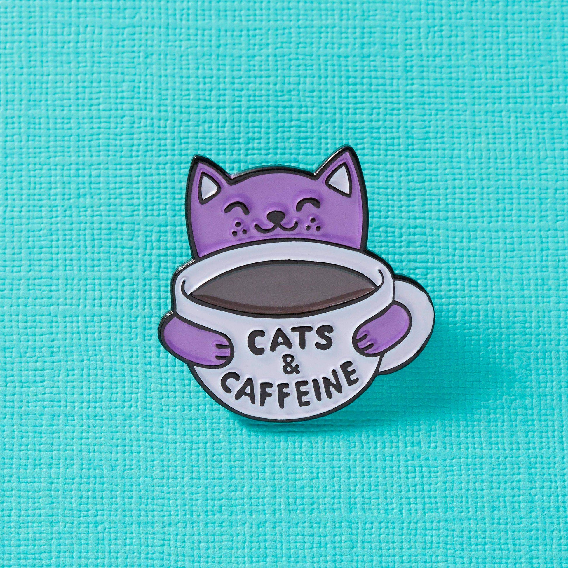 Pin's de Punky Pins modèle Cats and Caffeine