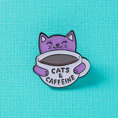 Pin's de Punky Pins modèle Cats and Caffeine