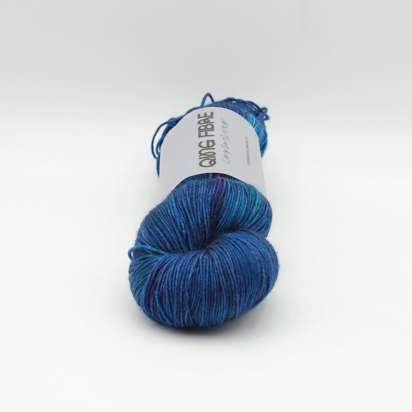 Echeveau de Dashing Fingering de Qing Fibre coloris Deep Sea