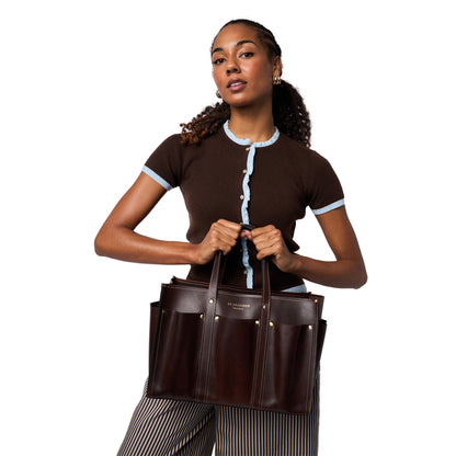 Sac cabas Re:Designed modèle P0132 coloris Dark Brown