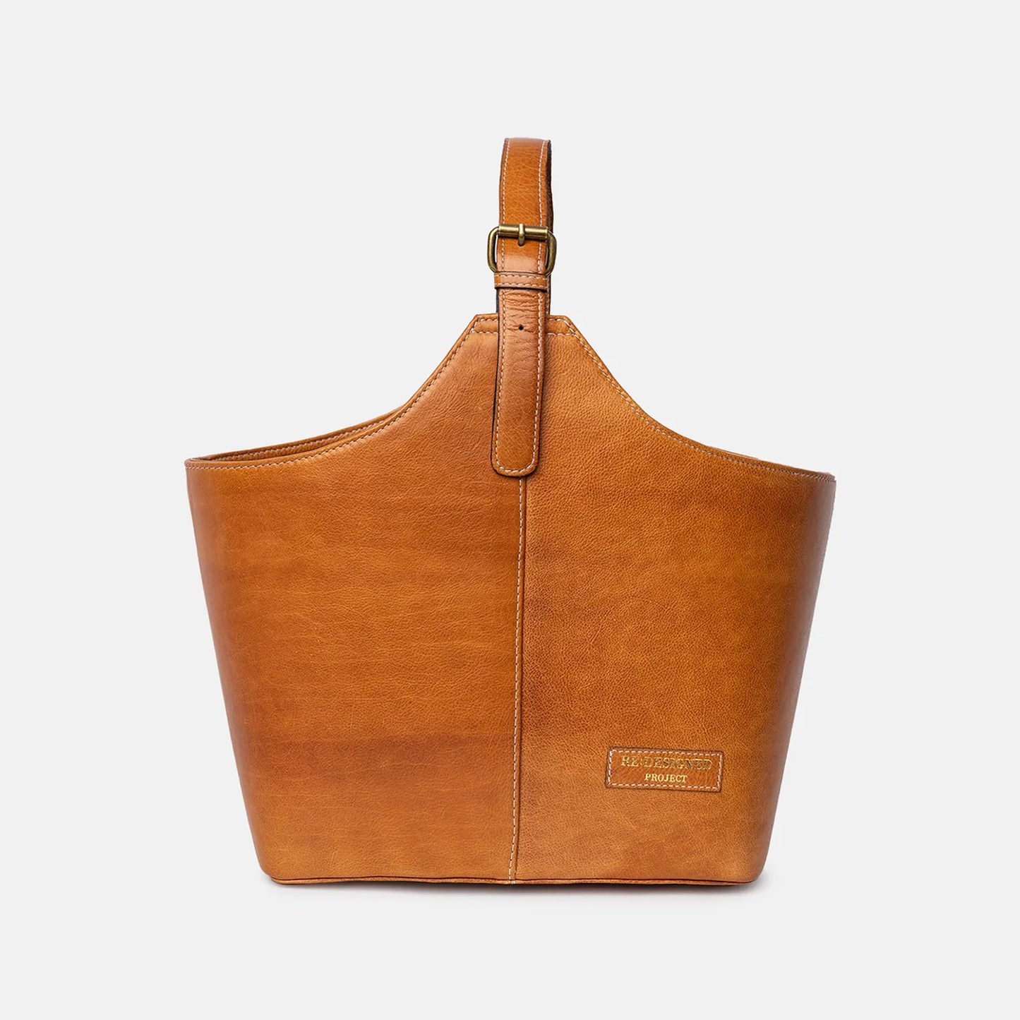 Panier rigide "bucket bag" P071 de Re:Designed coloris Burned Tan