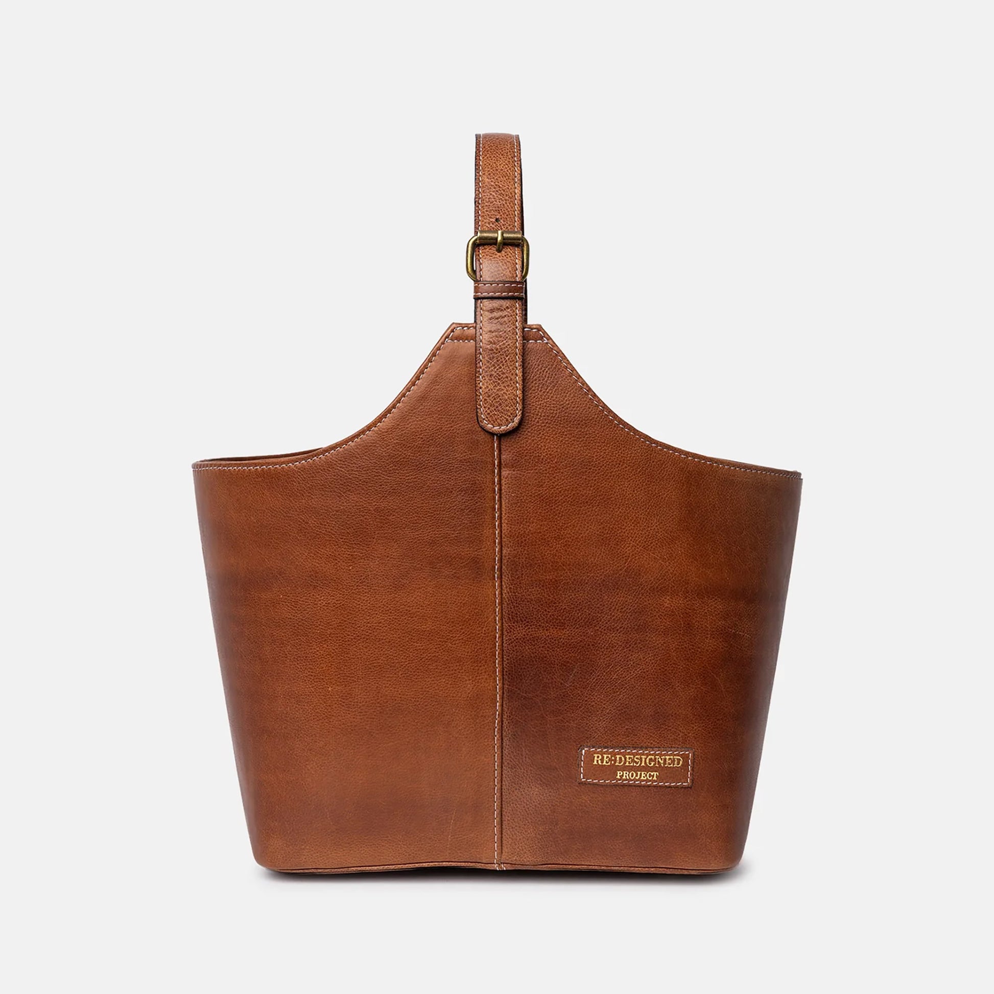 Panier rigide "bucket bag" P071 de Re:Designed coloris Walnut