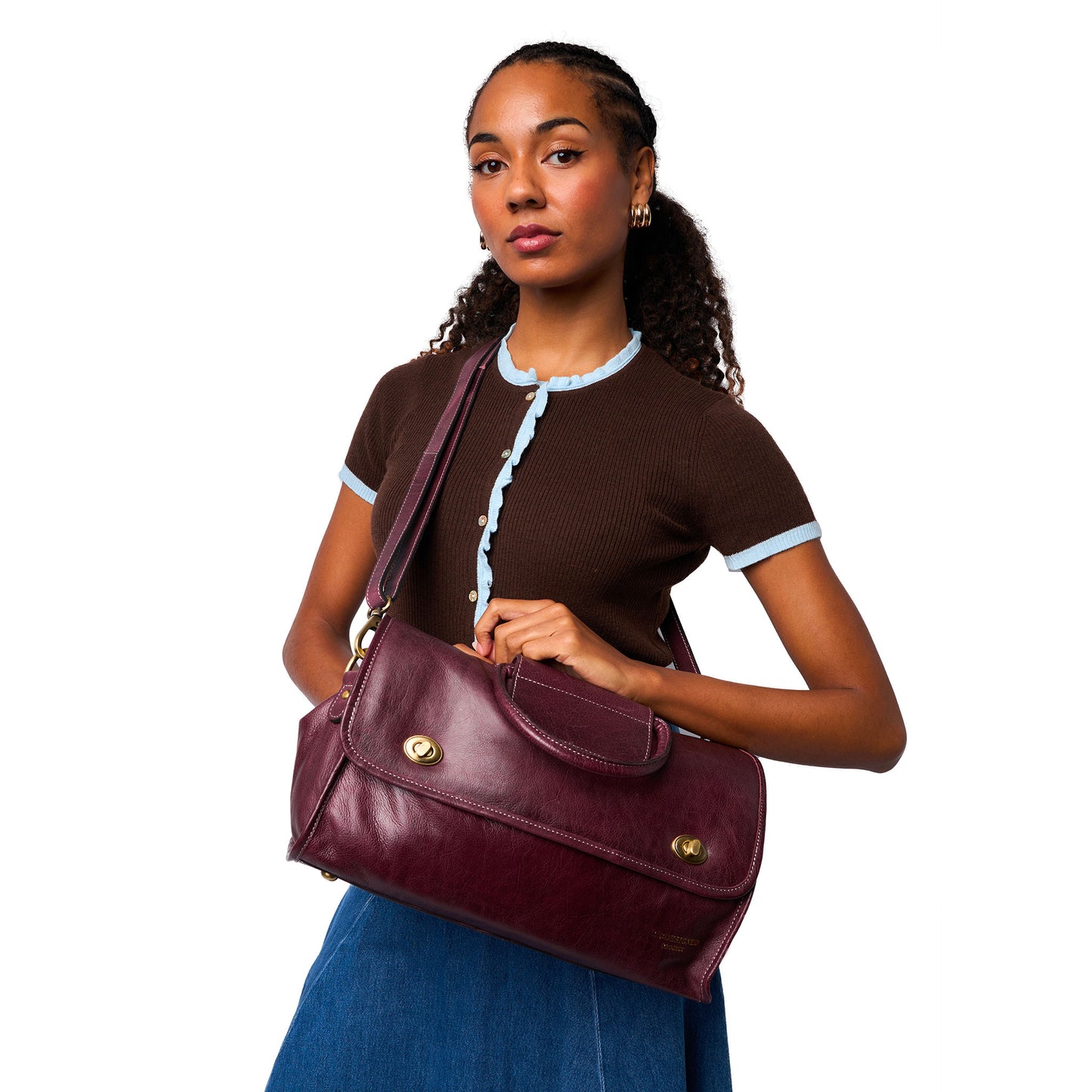 Sac avec rangement pour aiguilles P073 de Re:Designed coloris Dark Cherry