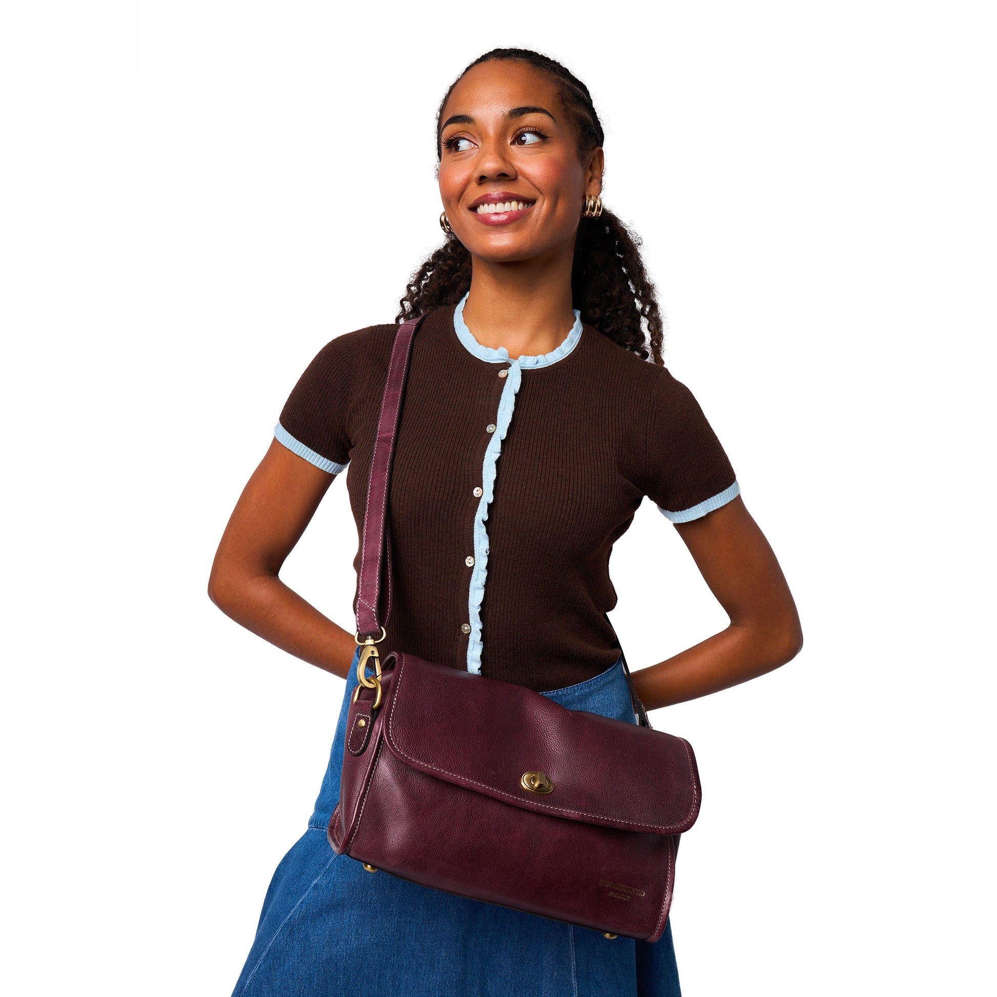 Sac avec rangement pour aiguilles P074 de Re:Designed coloris Dark Cherry