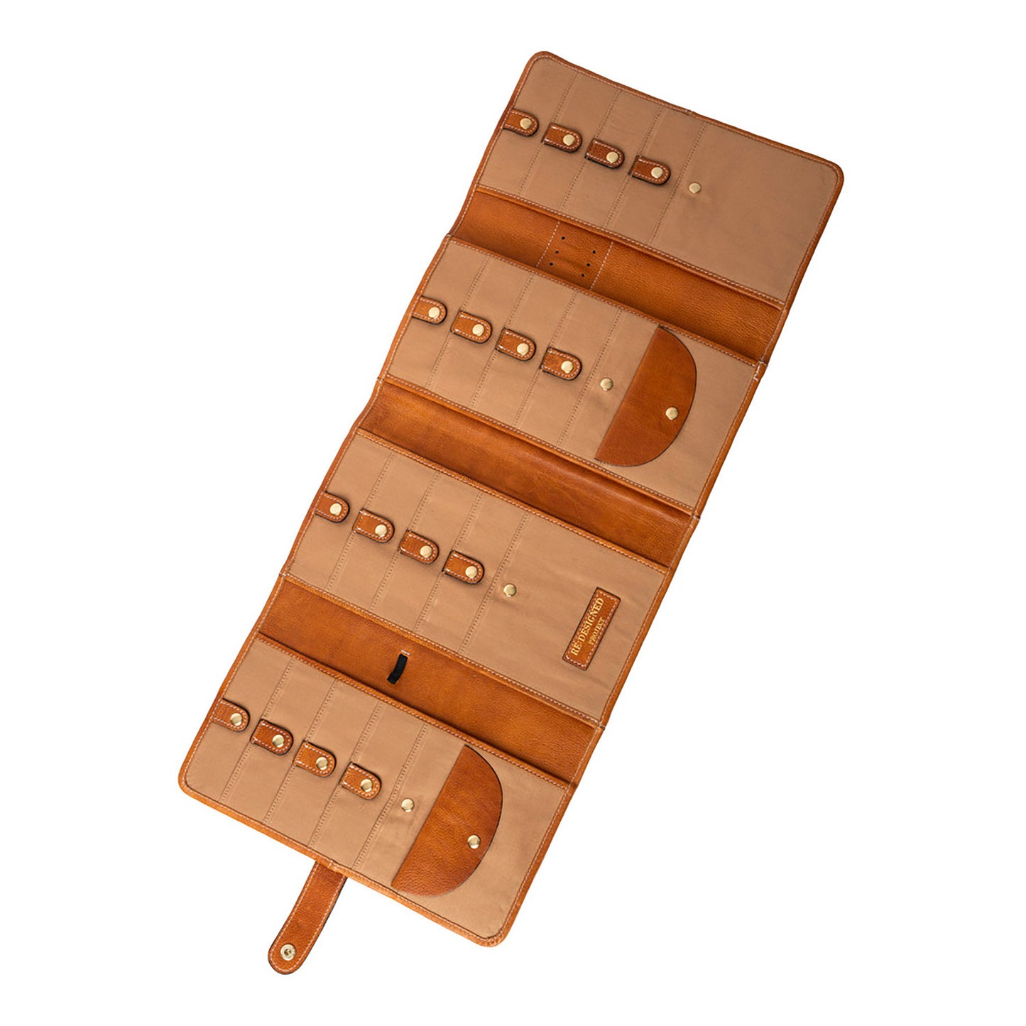 Pochette à aiguilles circulaires fixes Re:Designed P082 coloris Burned Tan