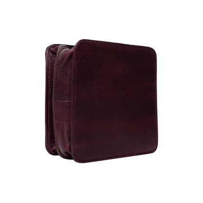 Pochette pour aiguilles circulaires interchangeables P083 de Re:Designed coloris Dark Cherry