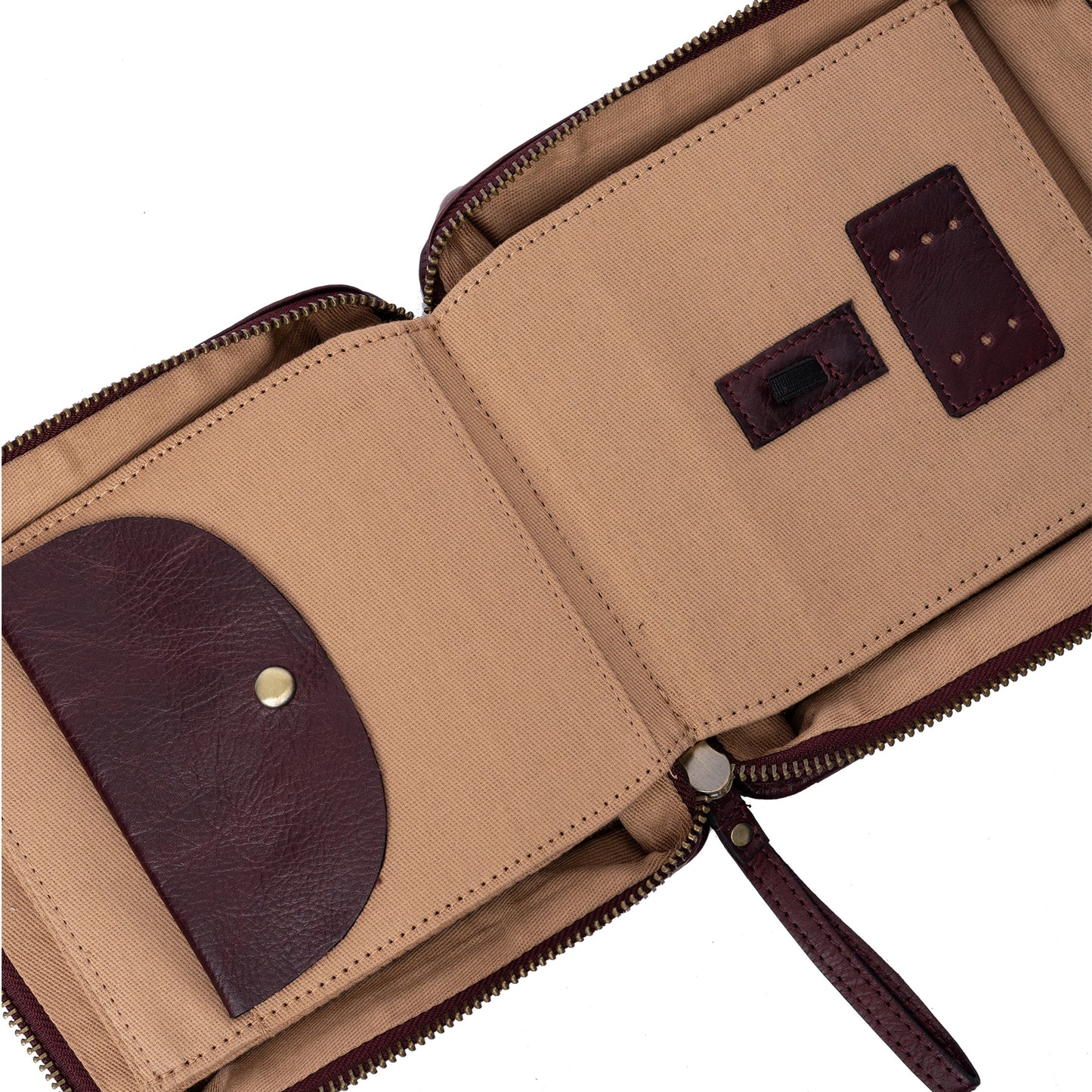 Pochette pour aiguilles circulaires interchangeables P083 de Re:Designed coloris Dark Cherry