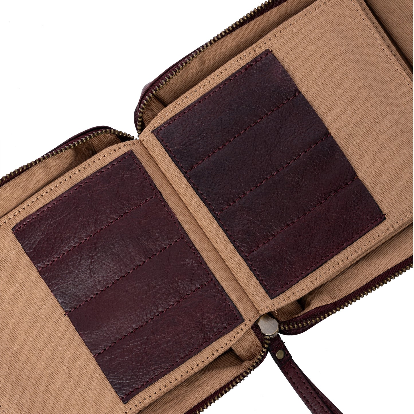 Pochette pour aiguilles circulaires interchangeables P083 de Re:Designed coloris Dark Cherry