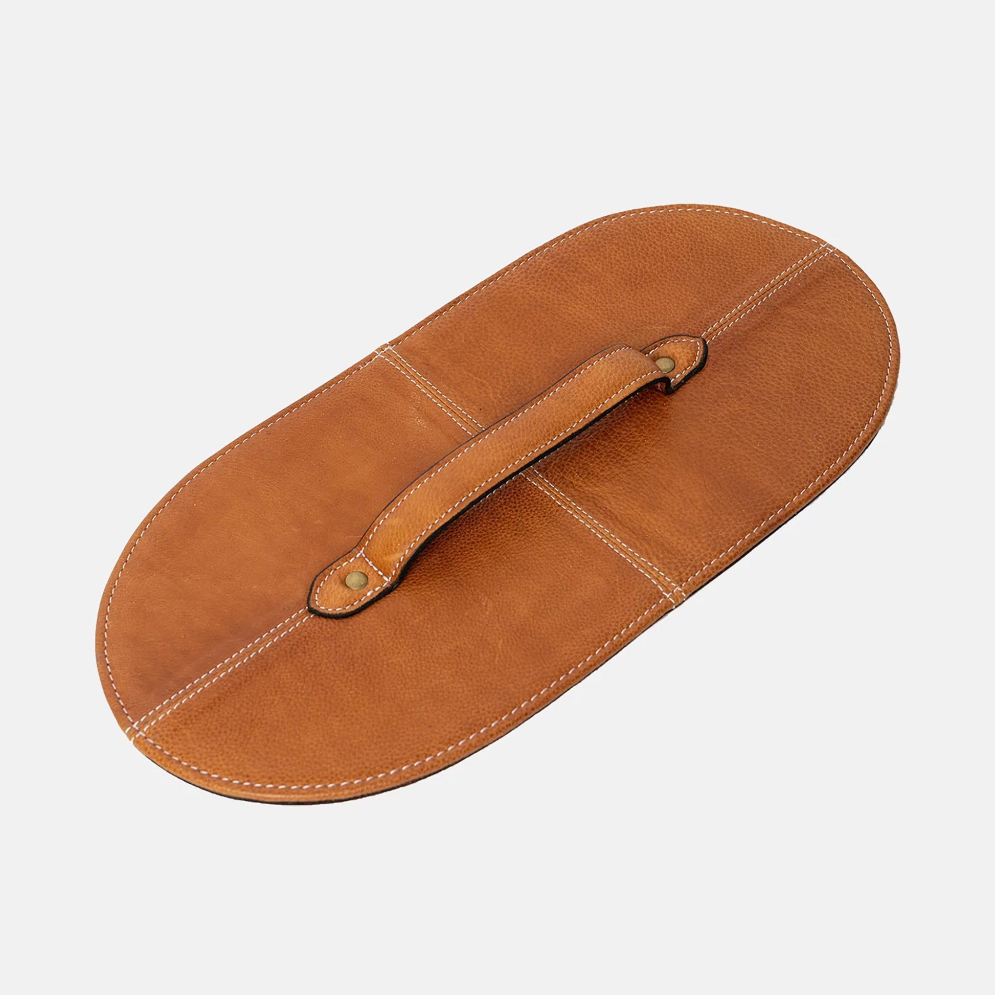 Couvercle P091 (pour panier rigide "bucket bag" P071) de Re:Designed coloris Burned Tan