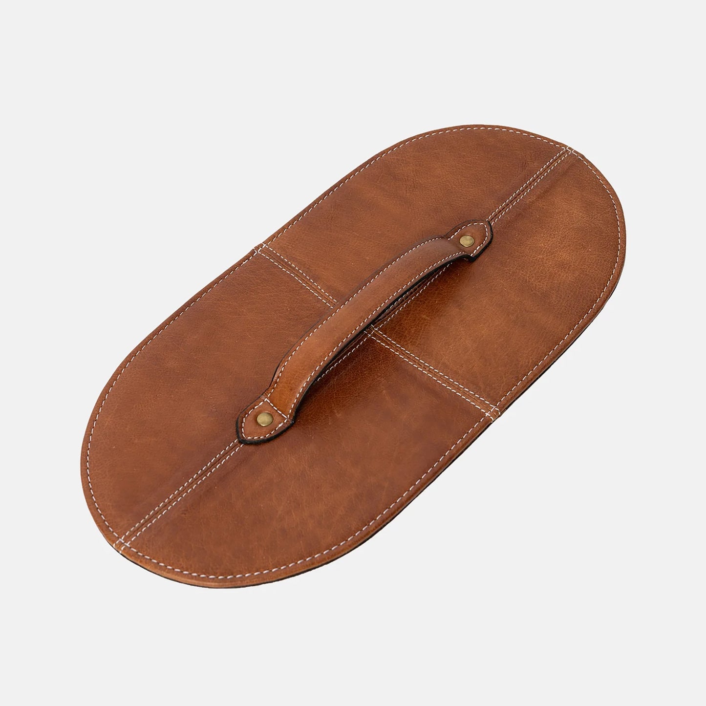 Couvercle P091 (pour panier rigide "bucket bag" P071) de Re:Designed coloris Walnut