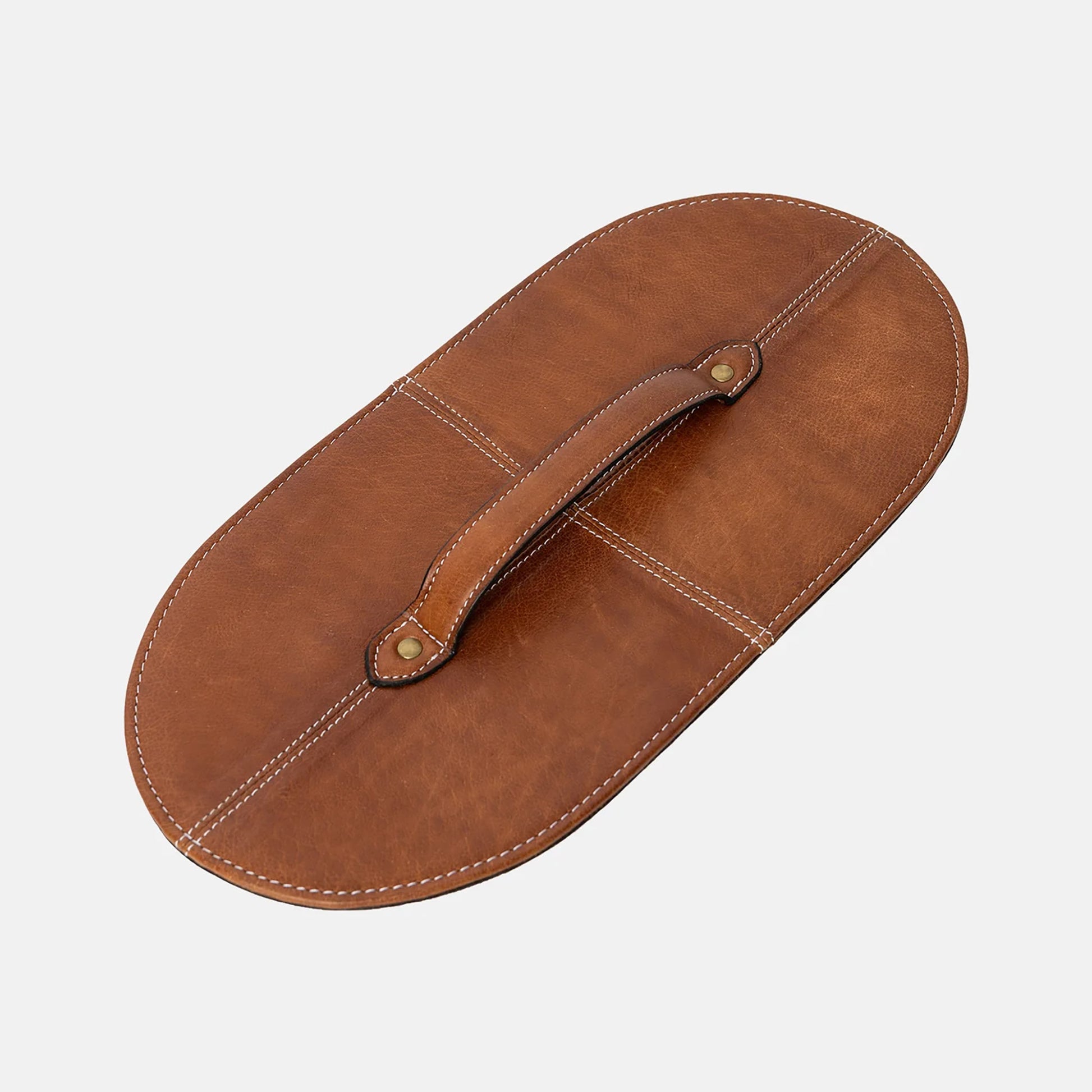 Couvercle P091 (pour panier rigide "bucket bag" P071) de Re:Designed coloris Walnut