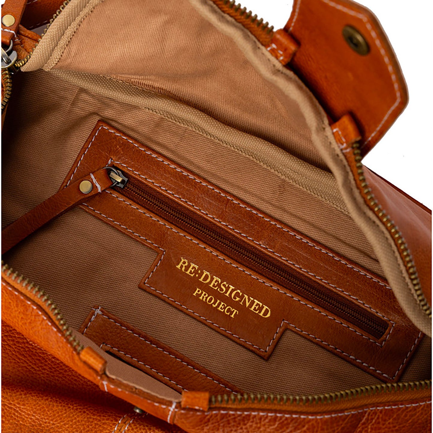 Sac à projet nomade P095 de Re:Designed coloris Burned Tan