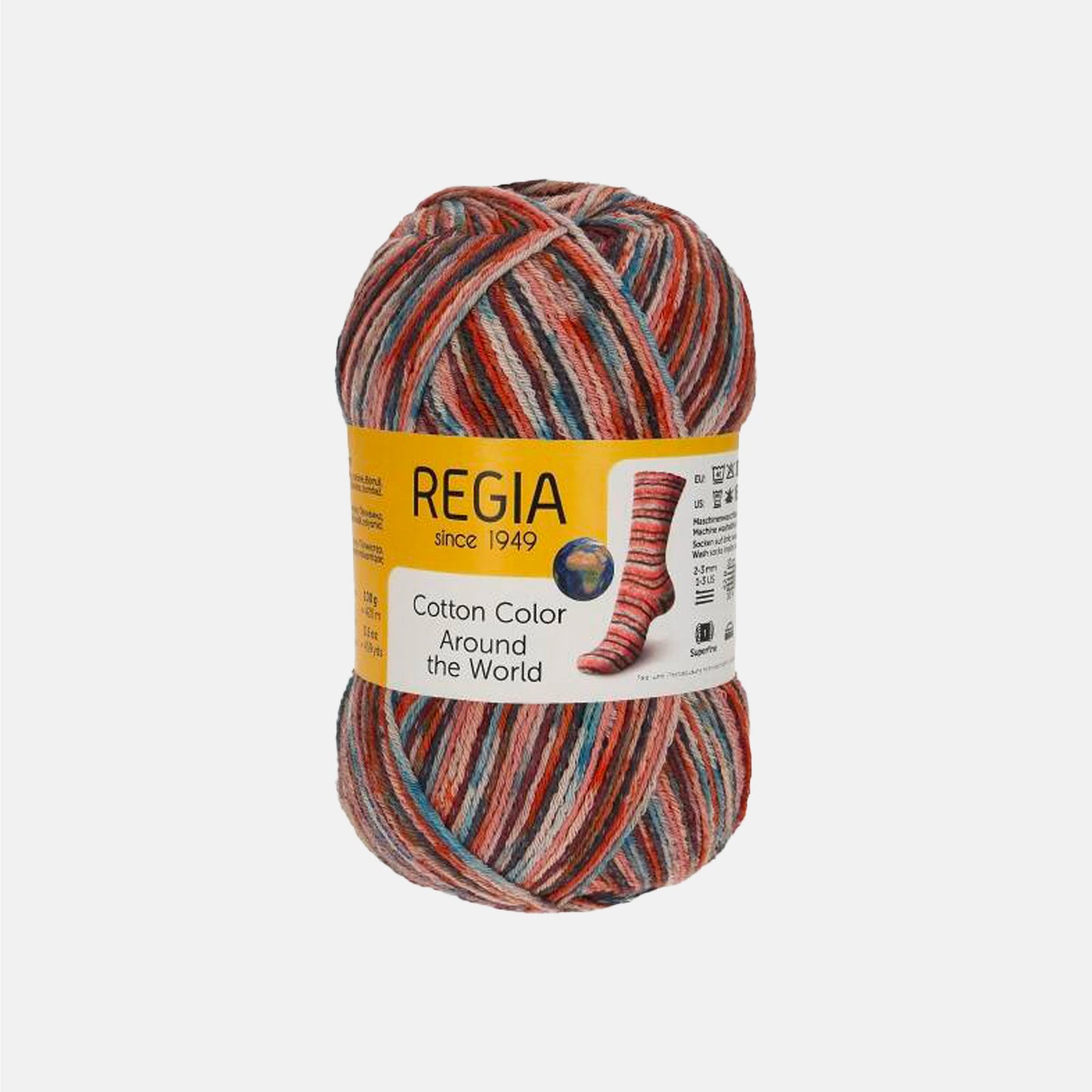 Pelote de Cotton Color de Regia, série Around The World, coloris 2412 Morocco