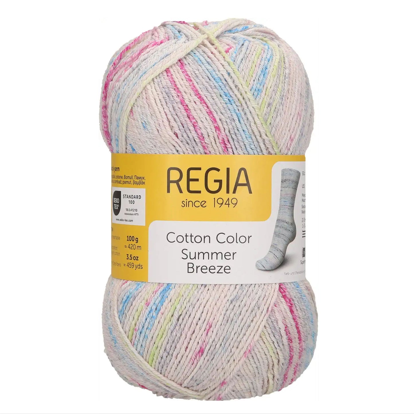 Pelote de Regia Cotton Color, série Summer Breeze, coloris 2479 Flip Flops