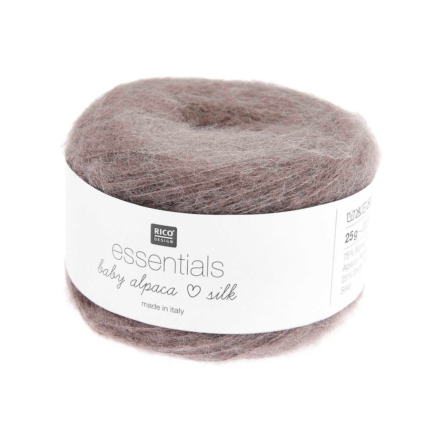 Cake de Baby Alpaca Loves Silk de Rico Design, coloris 02 Beige