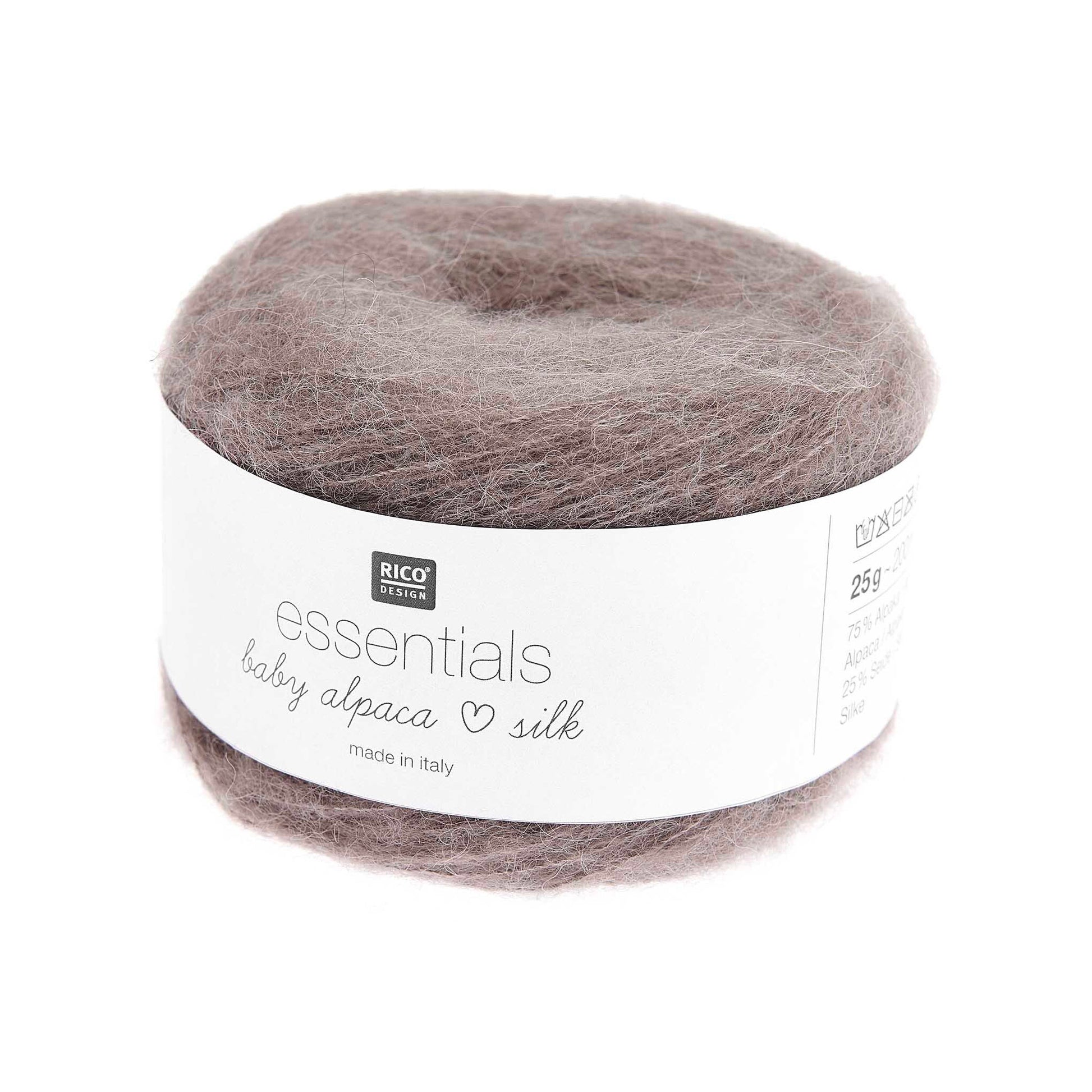 Cake de Baby Alpaca Loves Silk de Rico Design, coloris 02 Beige