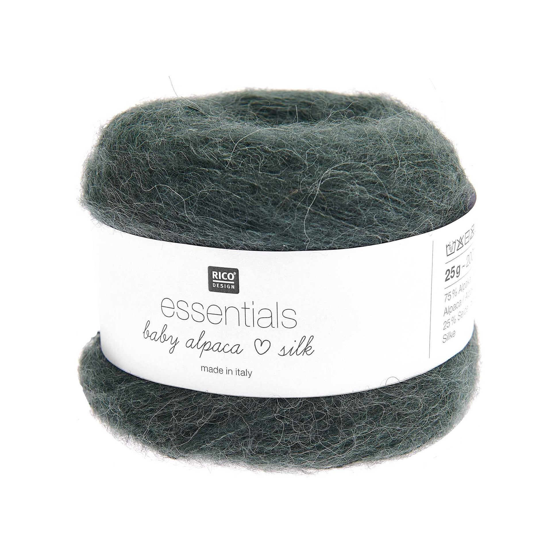 Cake de Baby Alpaca Loves Silk de Rico Design, coloris 04 Ivy