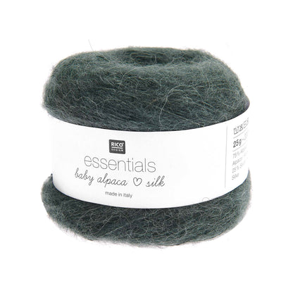 Cake de Baby Alpaca Loves Silk de Rico Design, coloris 04 Ivy