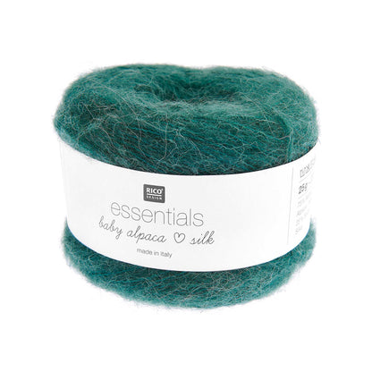 Cake de Baby Alpaca Loves Silk de Rico Design, coloris 05 Petrol