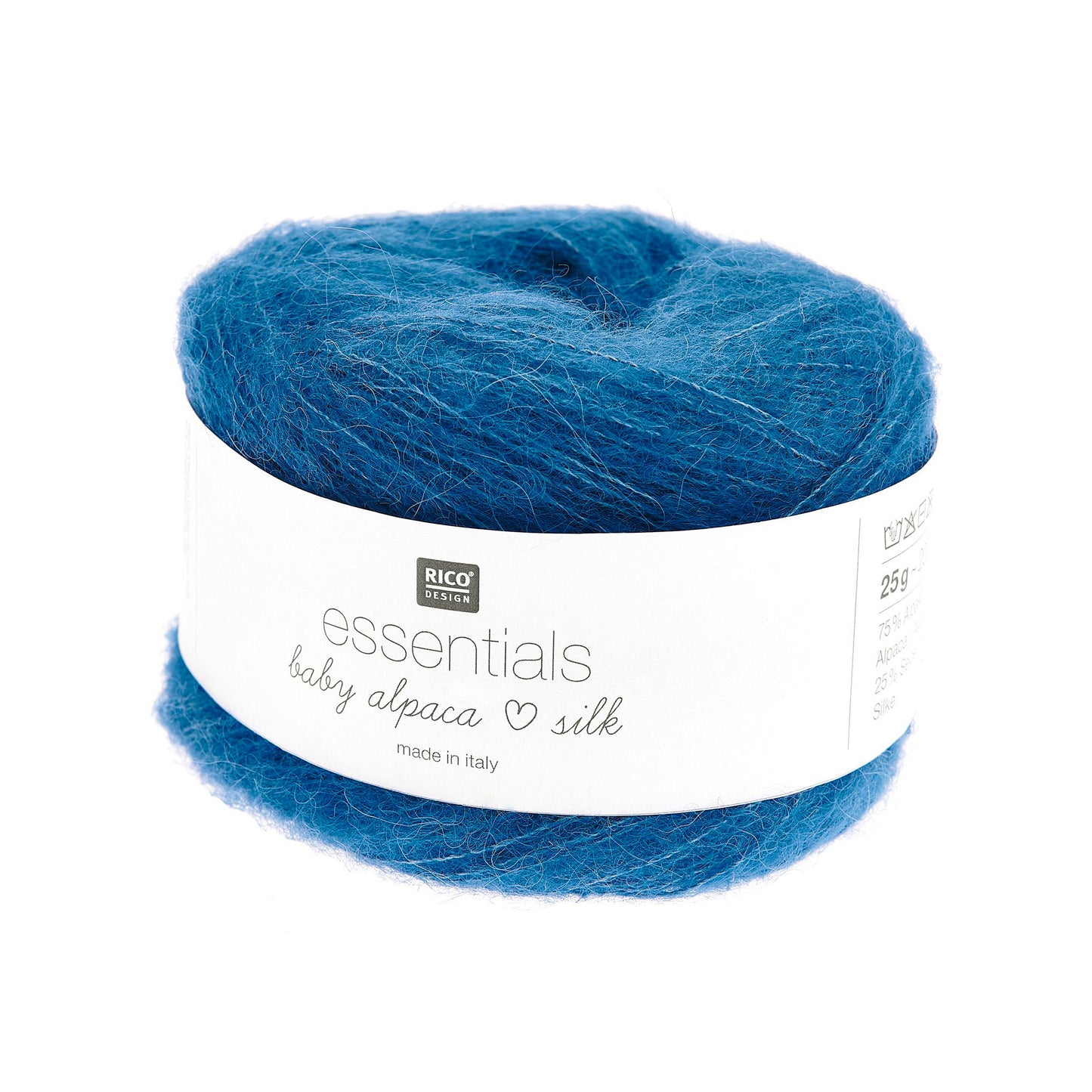 Cake de Baby Alpaca Loves Silk de Rico Design, coloris 11 Blue