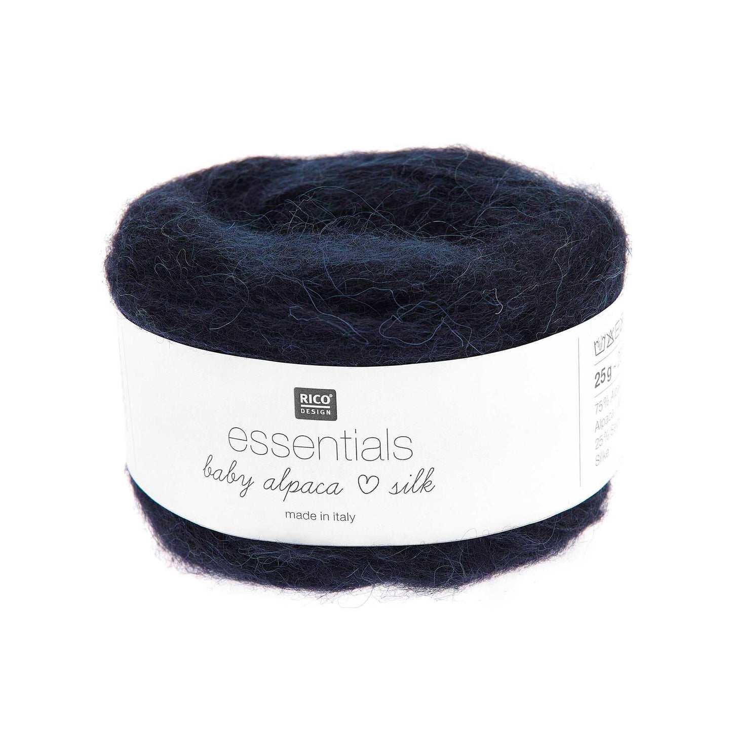 Cake de Baby Alpaca Loves Silk de Rico Design, coloris 12 Marine