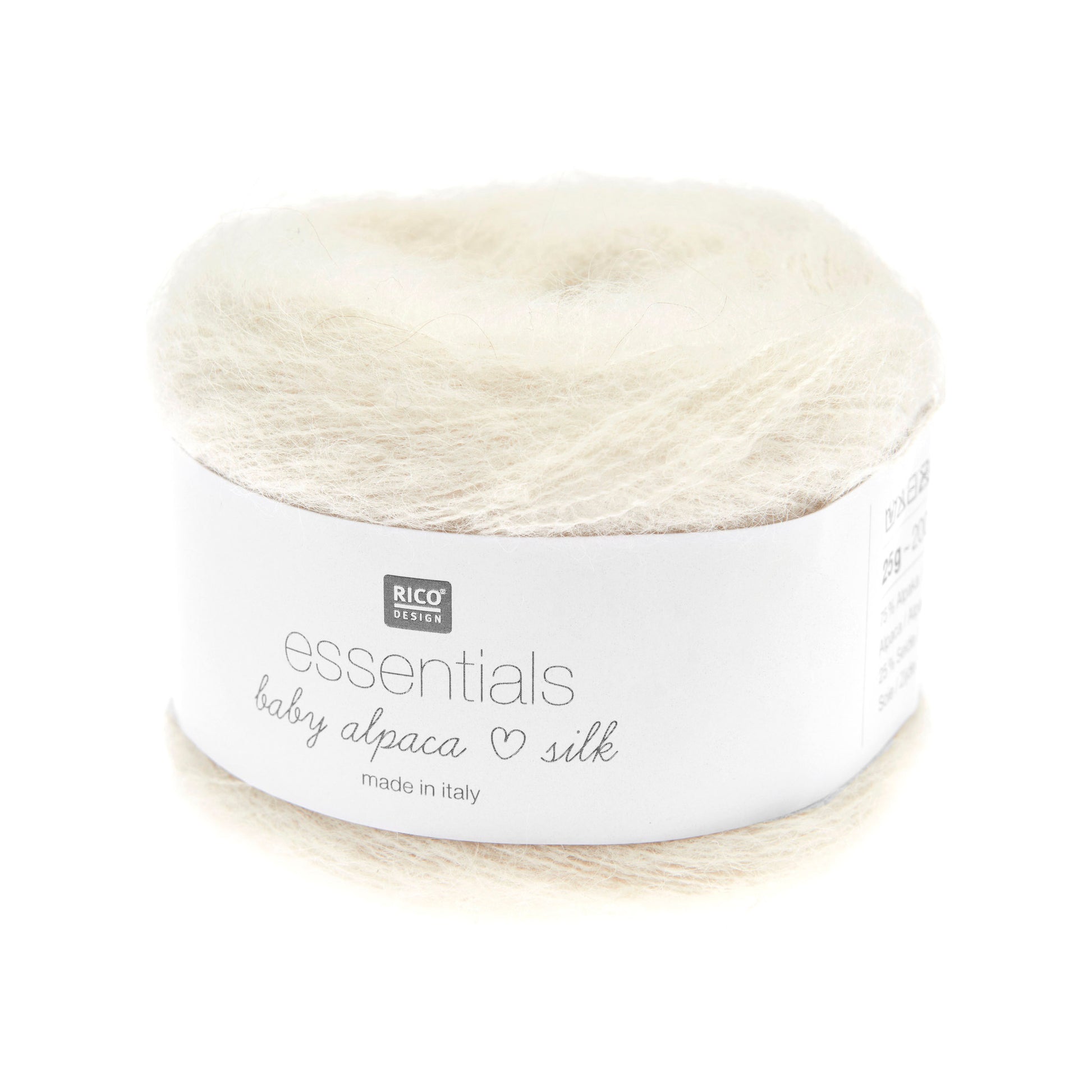 Cake de Baby Alpaca Loves Silk de Rico Design, coloris 13 Cream