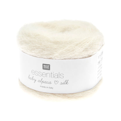 Cake de Baby Alpaca Loves Silk de Rico Design, coloris 13 Cream