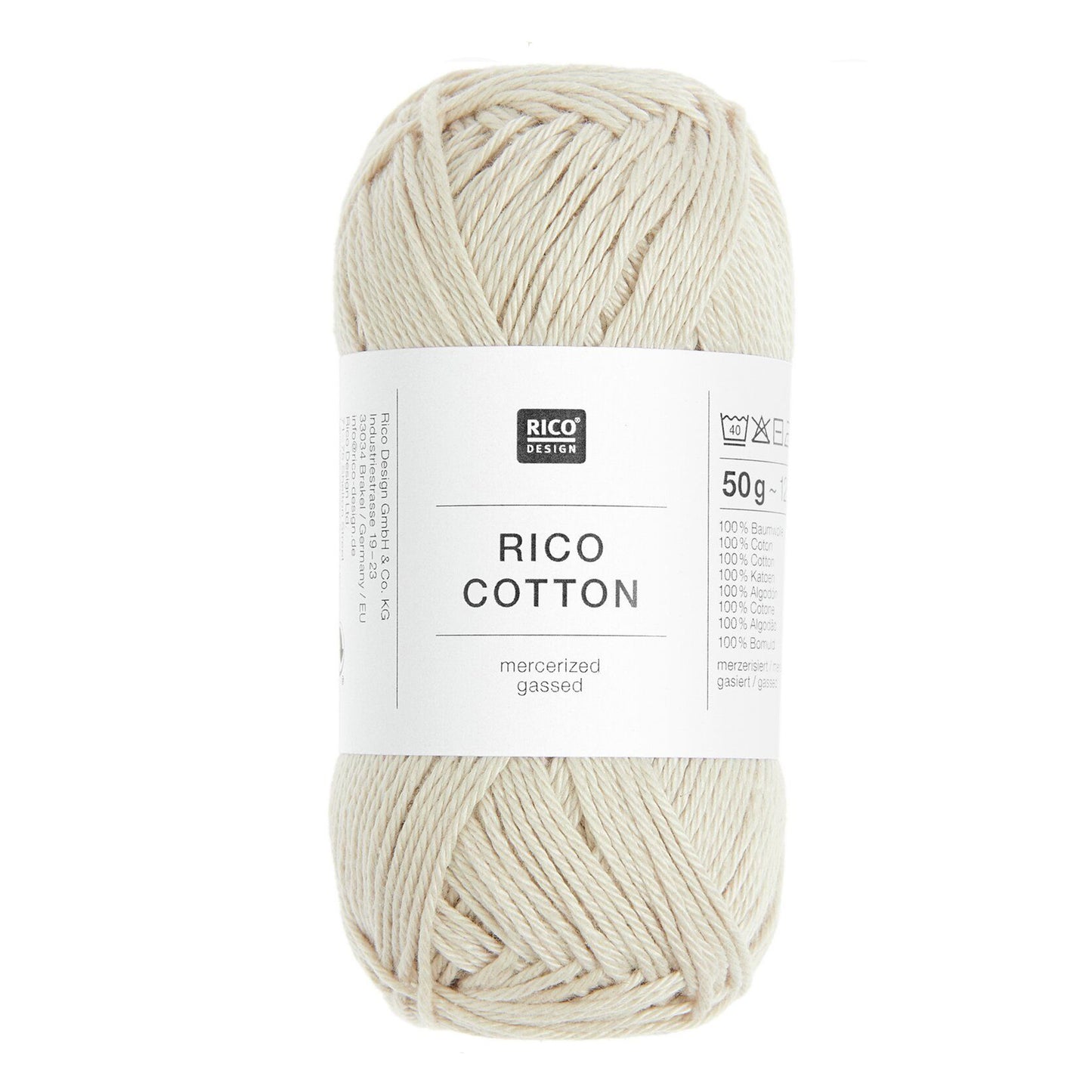 Pelote de Cotton de Rico Design coloris 003 Flocon d'Avoine