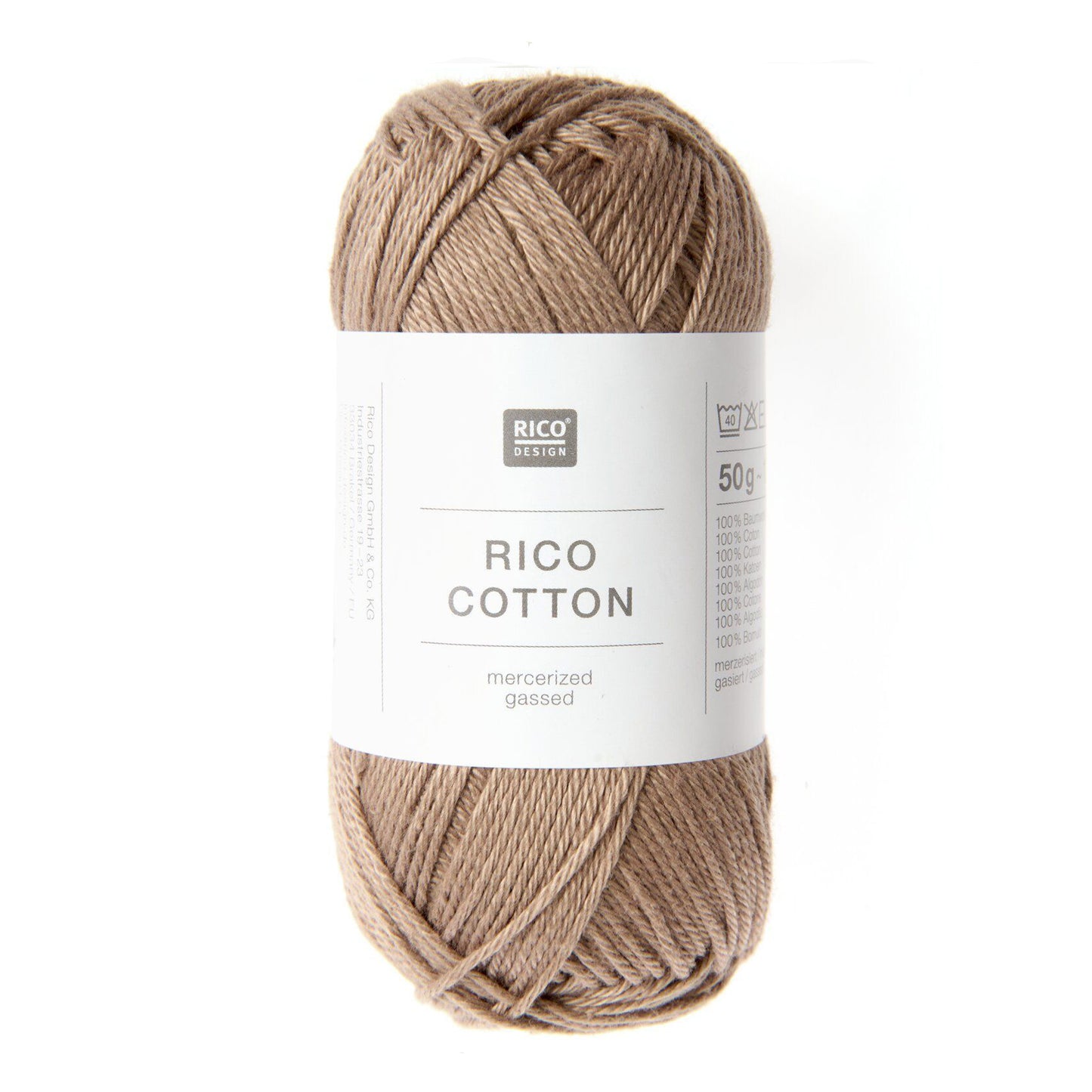 Pelote de Cotton de Rico Design coloris 008 Praliné